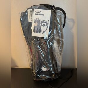 Ubekezele‎ Black 4 in 1 snorkeling kit size medium-xl